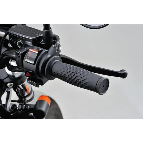 Daytona 1" Grippy Grip Set Waffle Black, 127 mm (5") Length, Closed Ends, Dual Compound Rubber