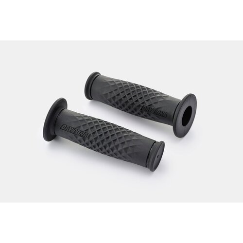 Daytona 1" Grippy Grip Set Waffle Nero, 127 mm (5") di Lunghezza, Estremità Chiuse, Gomma a Doppia Mescola