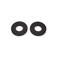 Kit distanziali per manopole manubrio nero - Neoprene, 50 mm Diametro Esterno, 5 mm Spessore