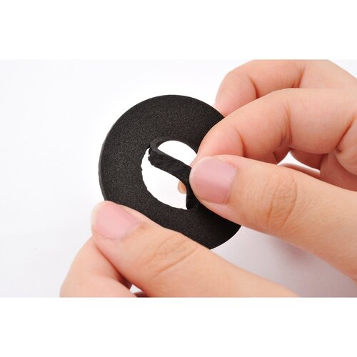 Daytona Stuurhandvat Spacer Set Zwart - Neopreen, 50 mm Buitendiameter, 5 mm Dik