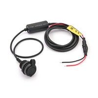 Zwart Geanodiseerd Aluminium Kuipmontage USB Type-C Oplaadpoort met USB PD 18W Uitgang