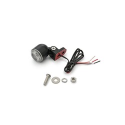 D-Tail LED Feu Arrière Noir 12V avec Boîtier en Alliage de Zinc et Angle Réglable