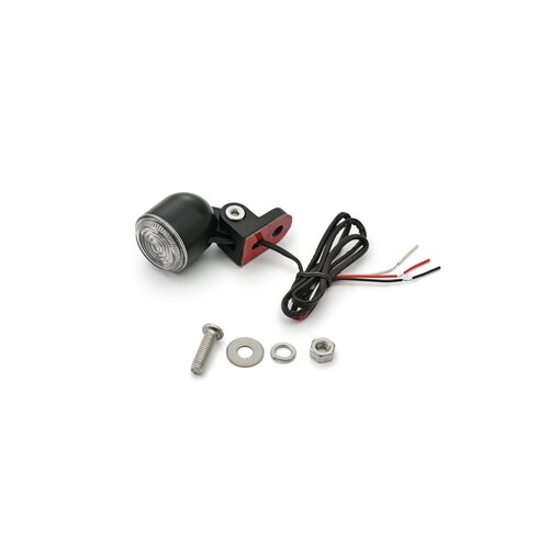 Daytona D-Tail LED Fanale Posteriore Nero 12V con Alloggiamento in Zama e Angolo Regolabile