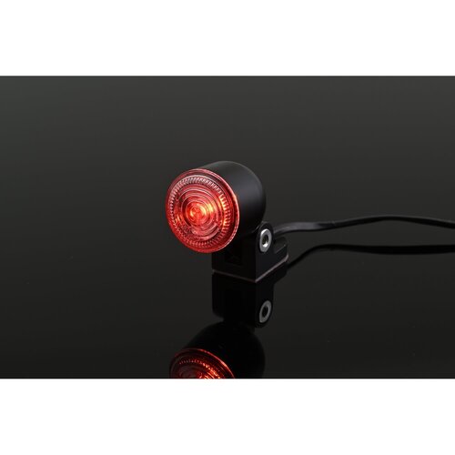 Daytona D-Tail LED Feu Arrière Noir 12V avec Boîtier en Alliage de Zinc et Angle Réglable