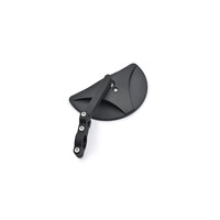 D-Mirror-19 Half Moon Klemspiegel Zwart voor 7/8 inch (22.2 mm) Stuur - Links & Rechts