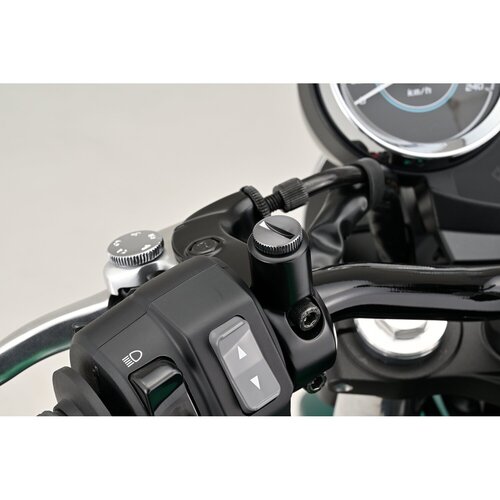 Daytona Tappo Foro Specchietto Gun-Metal M10 x 1.25 RHT (Filettatura Destrorsa)