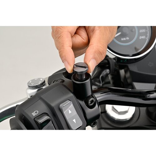 Daytona Tappo Foro Specchietto Gun-Metal M10 x 1.25 RHT (Filettatura Destrorsa)