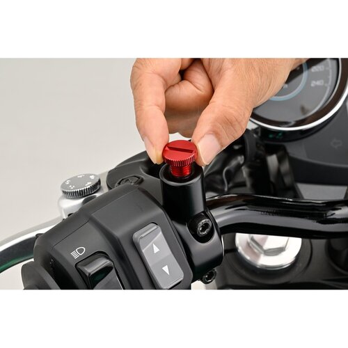 Daytona Tappo per Foro Specchietto in Alluminio Anodizzato Rosso M10 x 1.25 RHT