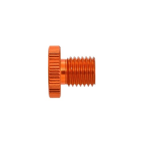 Daytona Orange Eloxierter Aluminium Spiegellochstopfen M10 x 1.25 RHT (Rechtsgewinde)