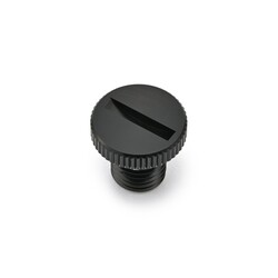 Tapón de Agujero de Retrovisor de Aluminio Negro M10 x 1.25 LHT