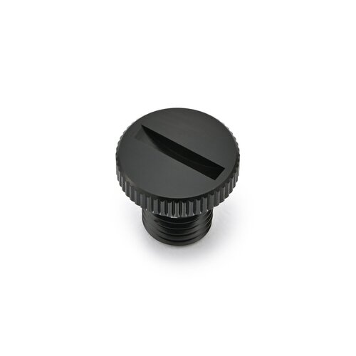 Daytona Bouchon de Trou de Rétroviseur en Aluminium Noir M10 x 1.25 LHT