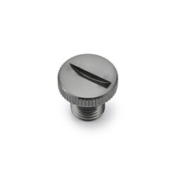 Mirror Hole Plug Gun-Metal, M10 x 1.25 Left Hand Thread (LHT)