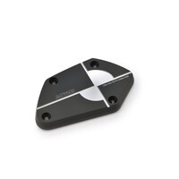 CNC-gefräster Aluminium Hauptbremszylinderdeckel vorne mit doppelt eloxierter Schwarz/Gun-Metal Grau Oberfläche