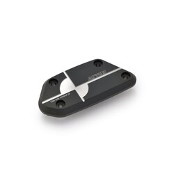 CNC-Machined Aluminum Clutch Master Cylinder Cover in Black/Gun-Metal Gray Double Anodized Finish