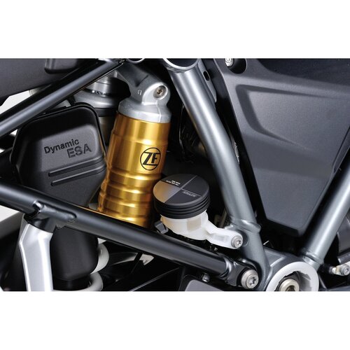 Daytona Coperchio della Pompa Freno Posteriore in Alluminio Lavorato CNC con Finitura Anodizzata Doppia Black/Gun-Metal Gray