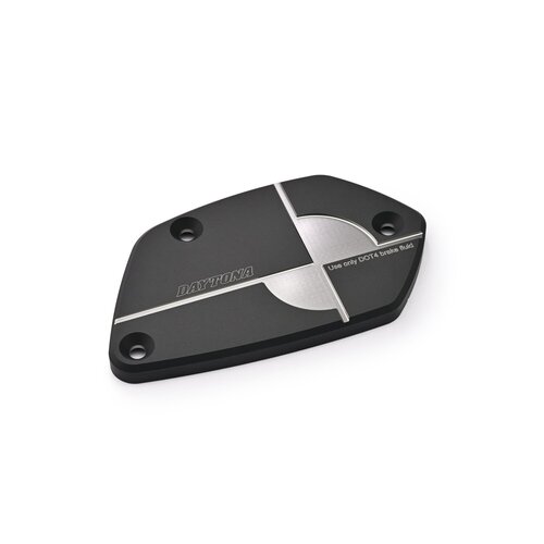 Daytona Afdekkap Hoofdremcilinder Voorrem in Black / Gun-Metal Gray Dubbel Geanodiseerde Afwerking