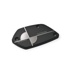 Coperchio pompa frizione - Alluminio lavorato CNC, finitura anodizzata doppia Nero/Grigio canna di fucile