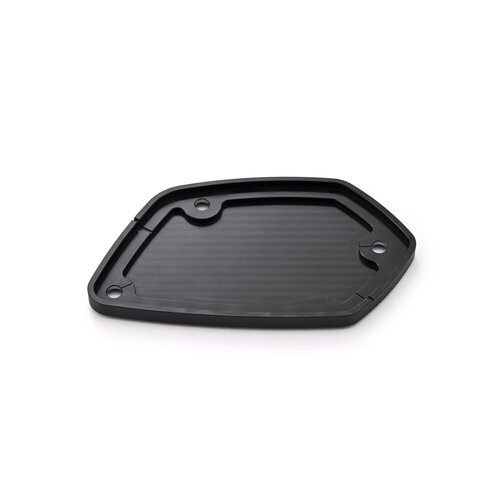 Daytona Clutch Master Cylinder Cover - CNC-Machined Aluminum, Black/Gun-Metal Gray Double Anodized Finish