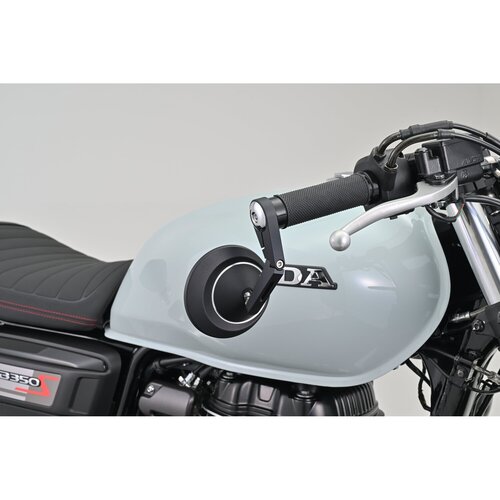 Daytona Chrome CNC Aluminum Bar End Mirror Adaptor Set for 25.4 mm (1 Inch) Handlebars with 14-19 mm ID, 30 mm Mirror Mount, Sold in Pairs
