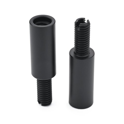 Daytona 8mm Blinkerverlängerungsset Schwarz mit 30mm Verlängerung (Paar)