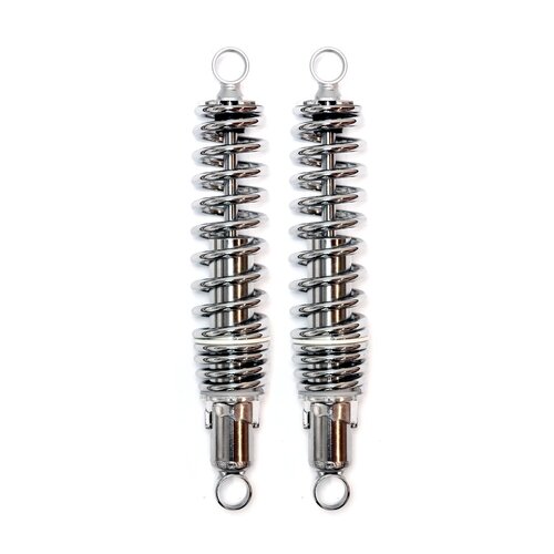Emgo Chrome Shock Absorbers 325mm Eye/Eye Type, No Shrouds