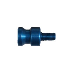 Hintere Aluminium-Bobbins 10mm Blau