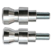 Bobbins Aluminium Arrière 10mm, Transparent pour béquilles d'atelier arrière RS17 / RS17/L / RS17/XL