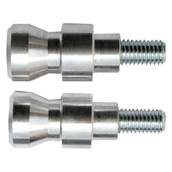 Bobbins Traseros de Aluminio 10mm, Transparente para Caballetes Traseros RS17 / RS17/L / RS17/XL