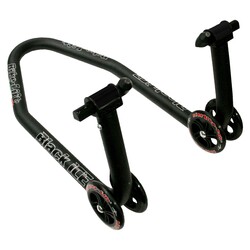 Black Ice Caballete Delantero - Construcción de Acero con Acabado Negro Recubierto en Polvo, 68 x 41.5 x 34 cm, 3.8 kg