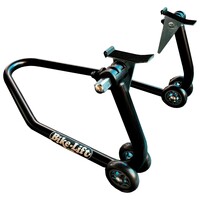 RS-17 Red Rear Paddock Stand for Ducati Scrambler with Adjustable Adapters