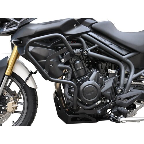 Zieger Defensa de motor negro para Triumph Tiger 800 / XC