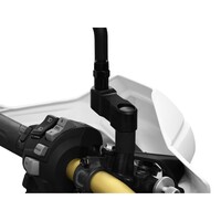 Spiegelverlängerungen #4 Schwarz für Aprilia Pegaso 650 / Factory / SXV 450/550 / RSV 1000 Tuono / NA 850 Mana / SL 750 Shiver / SMV 750 Dorsoduro