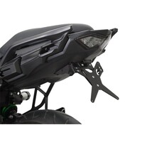 Portatarga X-Line nero per Kawasaki Versys 650