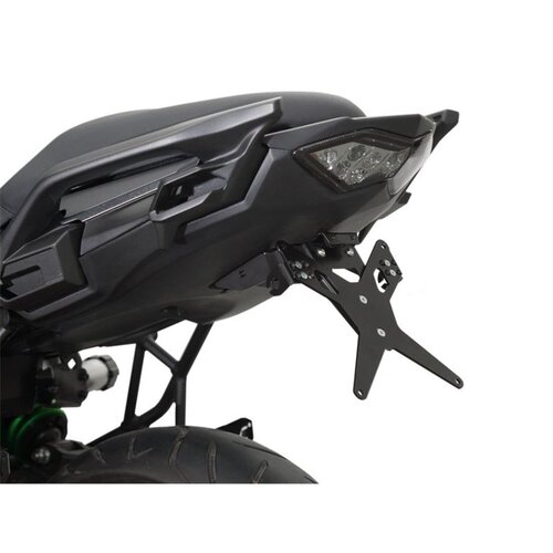 Zieger Kennzeichenhalter X-Line Schwarz für Kawasaki Versys 650