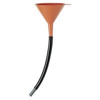 150 mm Orange HDPE Funnel with Removable Diflex Spout, 0.7 L Capacity