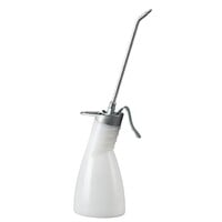 Workshop Oiler 04 905 - 500 ml White HDPE Container with 165 mm Aluminium Spout and Brass/Zinc Double-Acting Pump