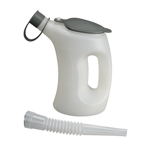 Pressol Misurino con Coperchio, 0,5 L, Trasparente, Beccuccio Flessibile 160 mm