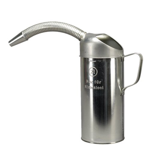 Pressol Metal Measuring Tin 2 L with Flexible Metal Discharge Spout and Ergonomic Handle