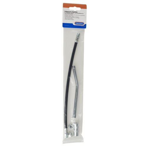 Pressol Kit de 5 Accessoires pour Pompe à Graisse M10 x 1.00 avec Flexible, Bec et Raccords