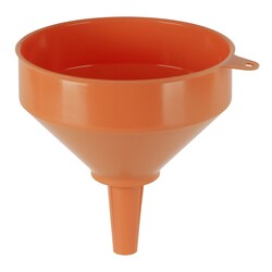 Orange HDPE Trichter 2.9 l 200 mm mit Sieb