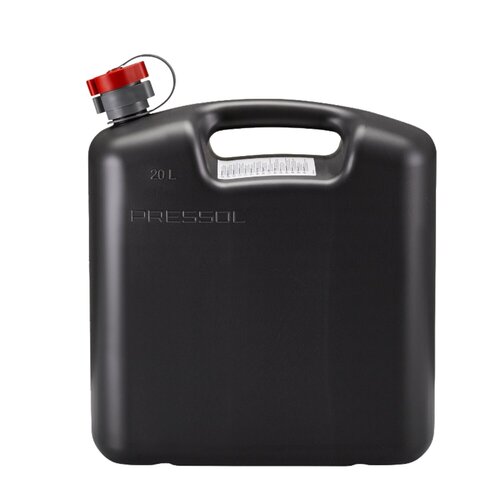 Pressol Bidón HDPE 20 L Gris Oscuro (RAL 7021) con Boquilla Flexible