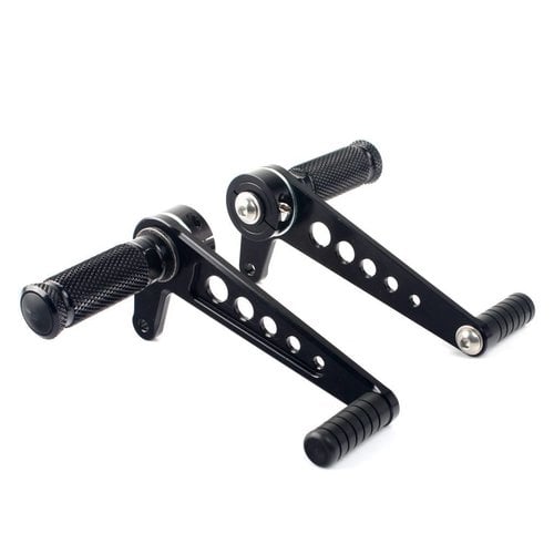 Universal Aluminium Rear Set Black Type 3