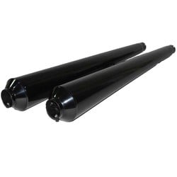 Set ''Hoske 38 mm'' Black Gloss Silencers