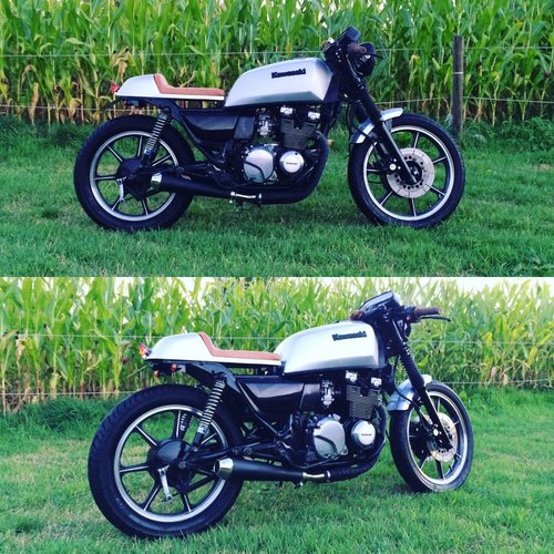 C.Racer Cafe Racer Sitzbank Tuck N' Roll Stitch Brown Type 32