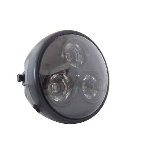 Phare avant noir mat 6" avec 3 LED