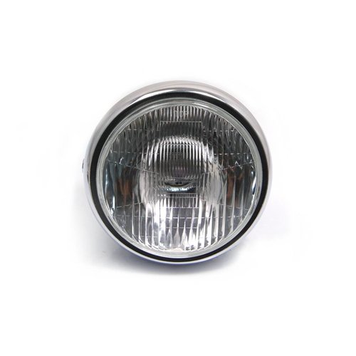 6.75" Classic Chrome Cafe Racer Headlight