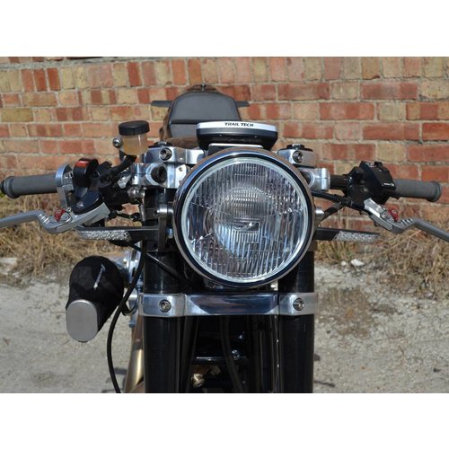 6.75" Classic Chrome Cafe Racer Headlight