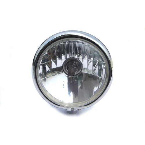 5.75" Classic Chrome Headlight with Bottom Mount