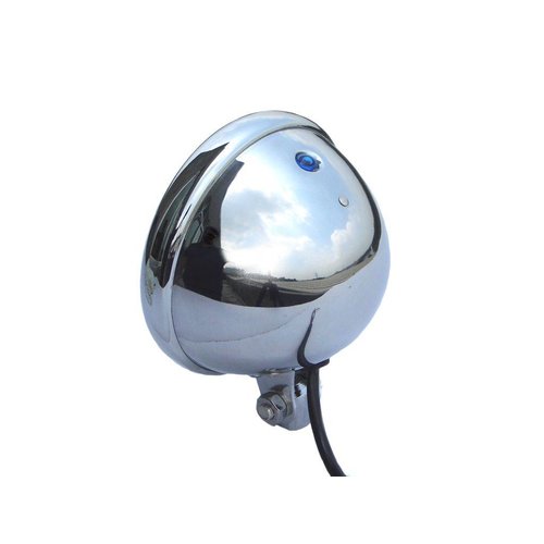 5.75" Classic Chrome Headlight with Bottom Mount