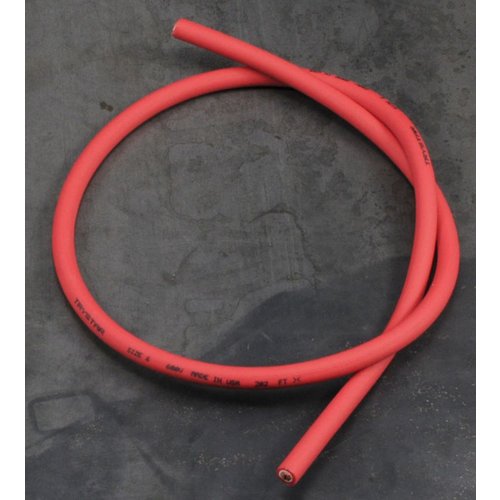Emgo Cable de encendido de silicona rojo 7 mm grosor 100 cm de largo